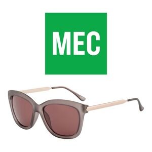 MEC Steph Xgry Sunglasses Women's Dark Grey Purple Lens TR-90 Model MEC360-02